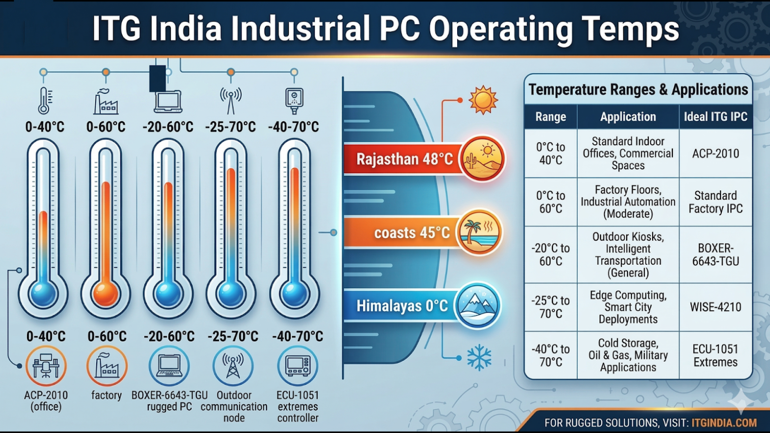Industrial PC Operating Temperature Range Explained (-40°C to 70°C Guide)