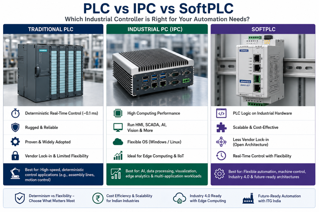 Industrial PC vs PLC vs SoftPLC: Complete Industry 4.0 Automation Guide