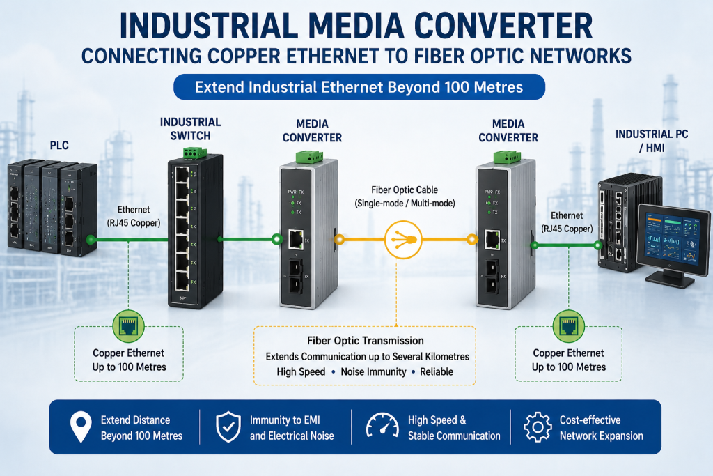 Industrial Media Converter Network